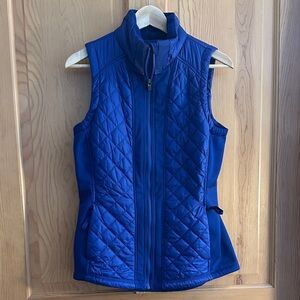 Athleta Royal Blue Quilted Sleeveless Vest